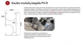 Bėgelis PV-R, 31x55mm, 2mm, pilkas