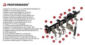 Bėgelis PV-R, 31x55mm, 2mm, pilkas