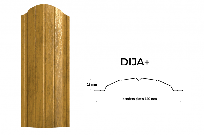 Tvoralentė DIJA 0,45 mm, Auksinis ąžuolas