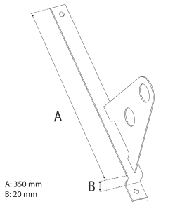 Laikiklis sniego užtvarai Eurovent FIX TUBE METAL 350