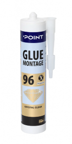 Klijai GLUE MONTAGE POINT 96, skaidrūs, 280 ml