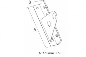 Laikiklis sniego užtvarai Eurovent FIX TUBE METAL FLAT