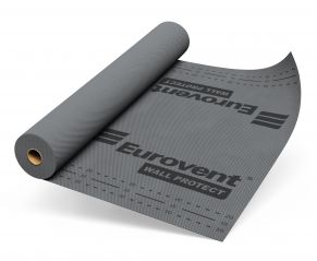 Priešvėjinė plėvelė Eurovent WALL PROTECT 100 gr./m², 1,5 m. x 50 m. = 75 m²